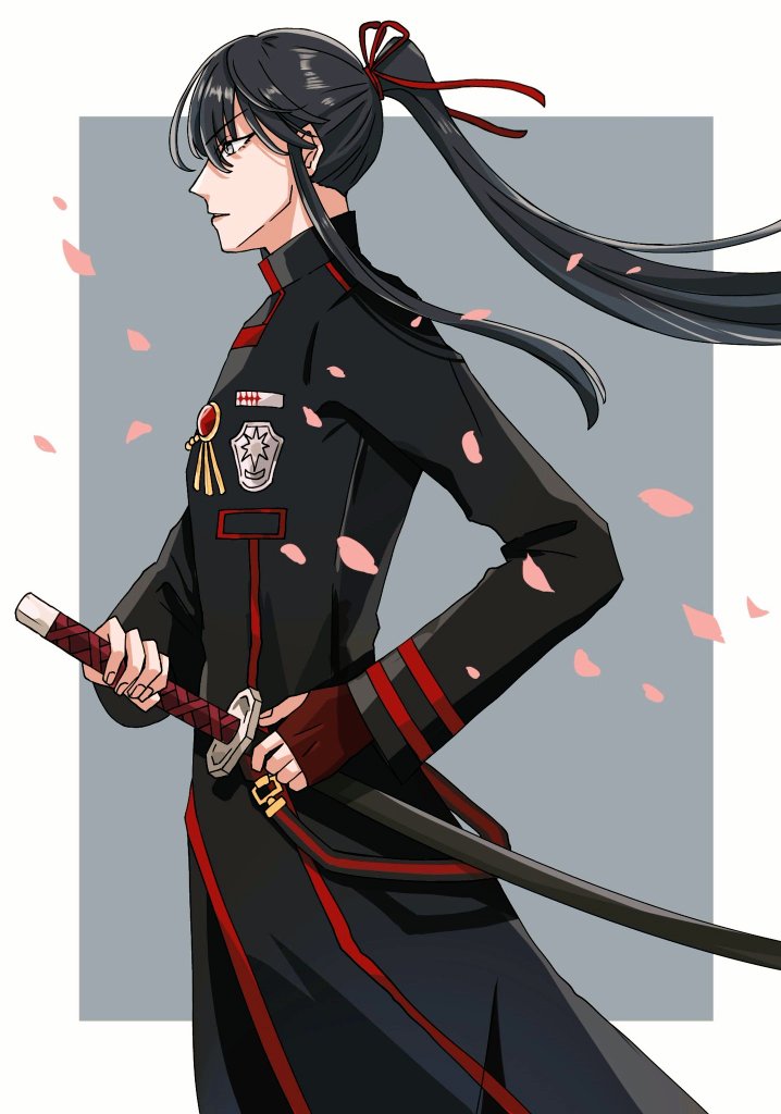 kanda yuu (d.gray-man) drawn by raia_(pomq_1357)