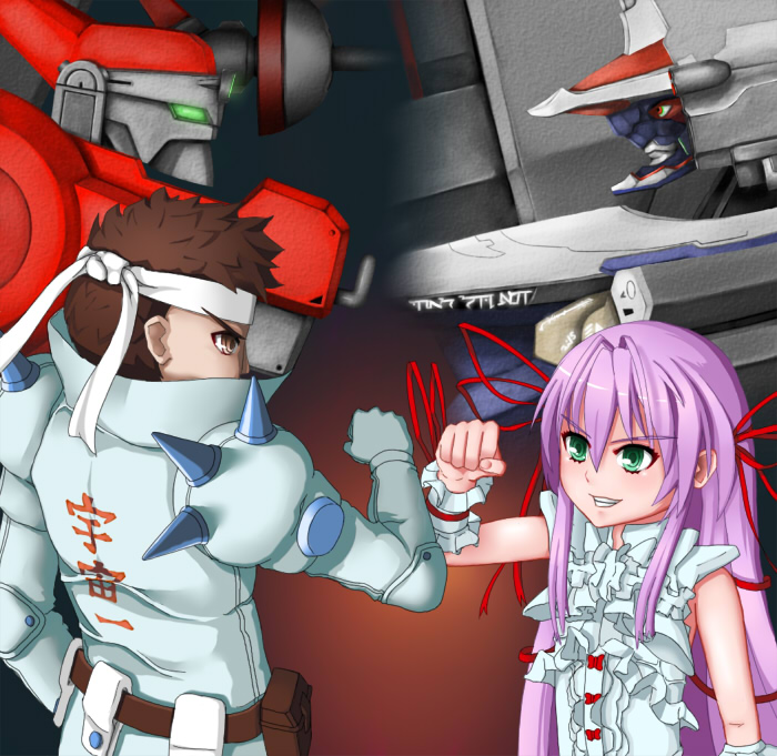 al azif, saotome jin, demonbane, and bx-02 blodia (nitroplus and 4 more) drawn by doctor_east