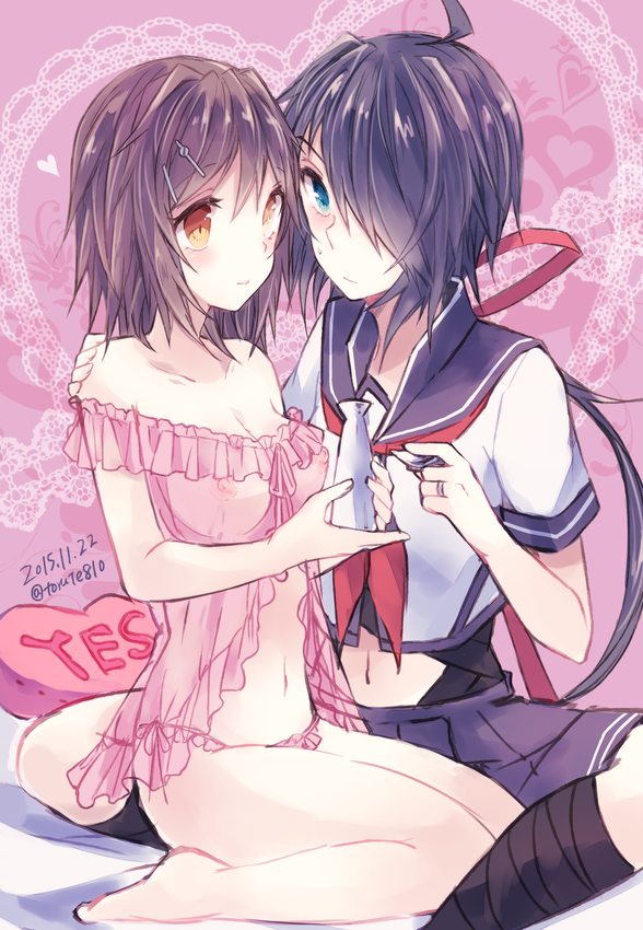 furutaka and kako (kantai collection) drawn by kabocha_torute