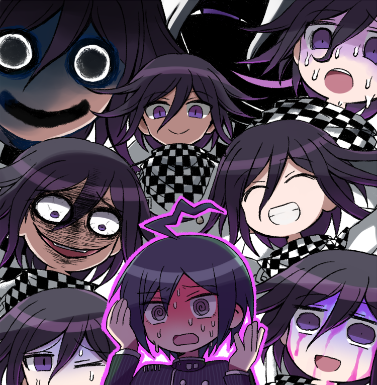 oma kokichi and saihara shuichi (danganronpa and 1 more) drawn by 8takenokonosato8