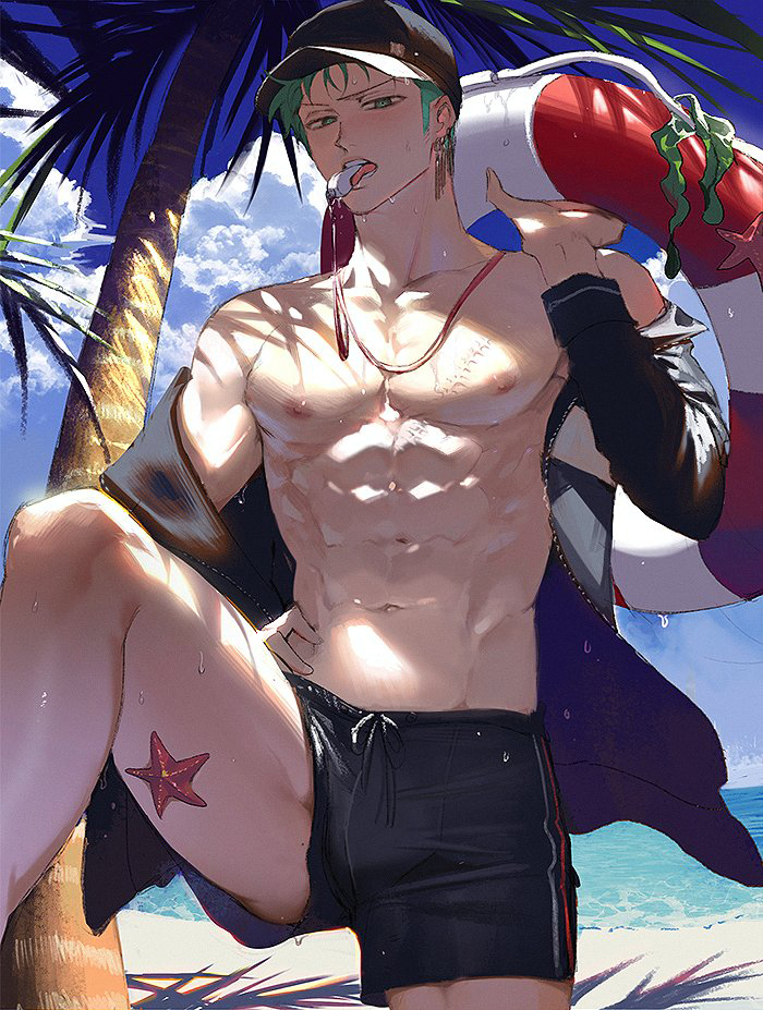 roronoa zoro (one piece) drawn by runa_(nori31291404)