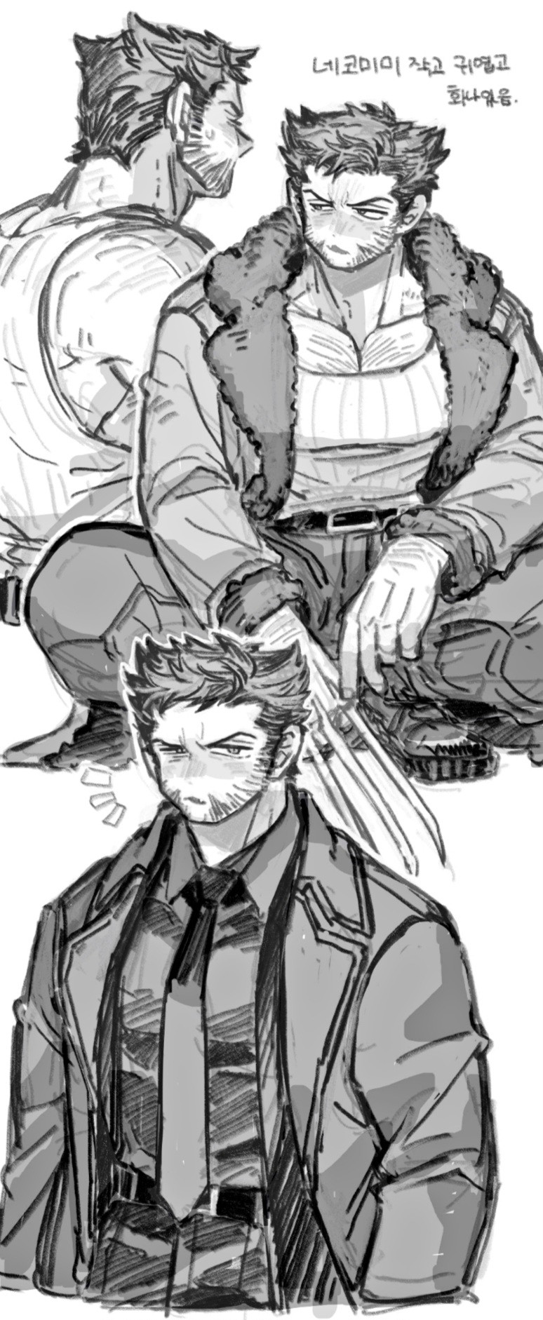 wolverine (marvel and 3 more) drawn by dishing
