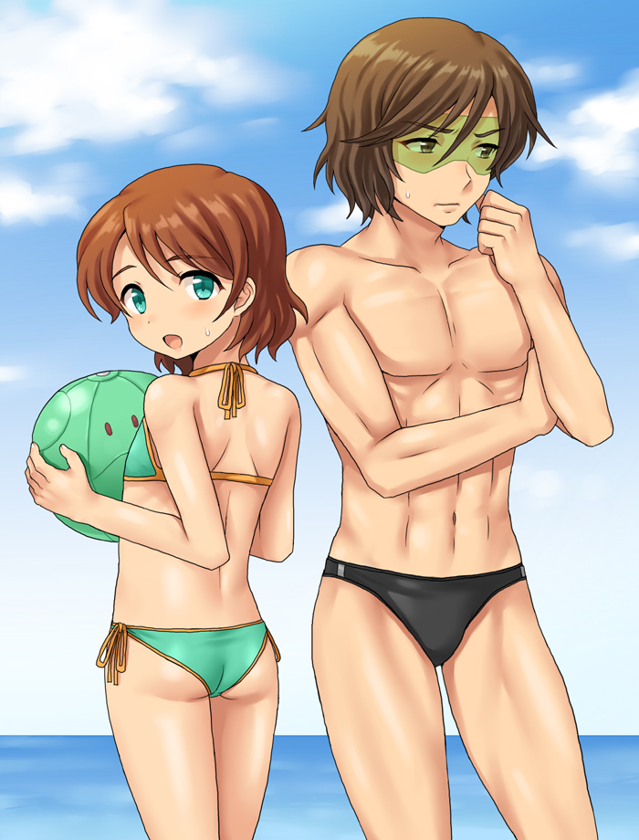 haro, kio asuno, and seric abis (gundam and 1 more) drawn by inaho