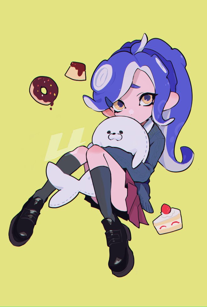 octoling player character and octoling girl (splatoon) drawn by imaikuy0