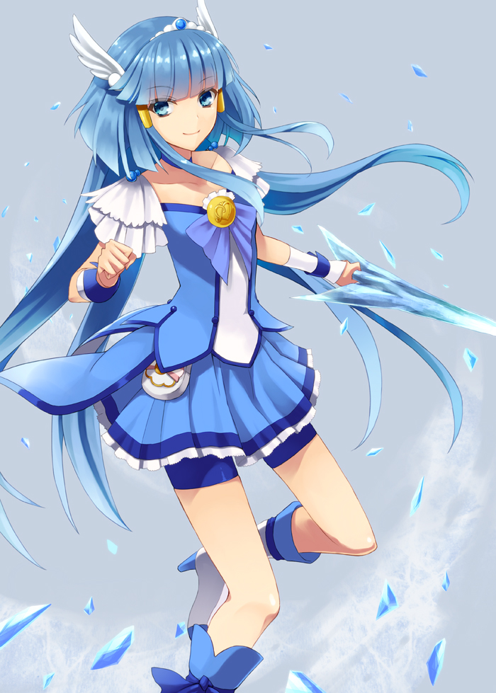 aoki reika and cure beauty (precure and 1 more) drawn by prime_(prime_tw)