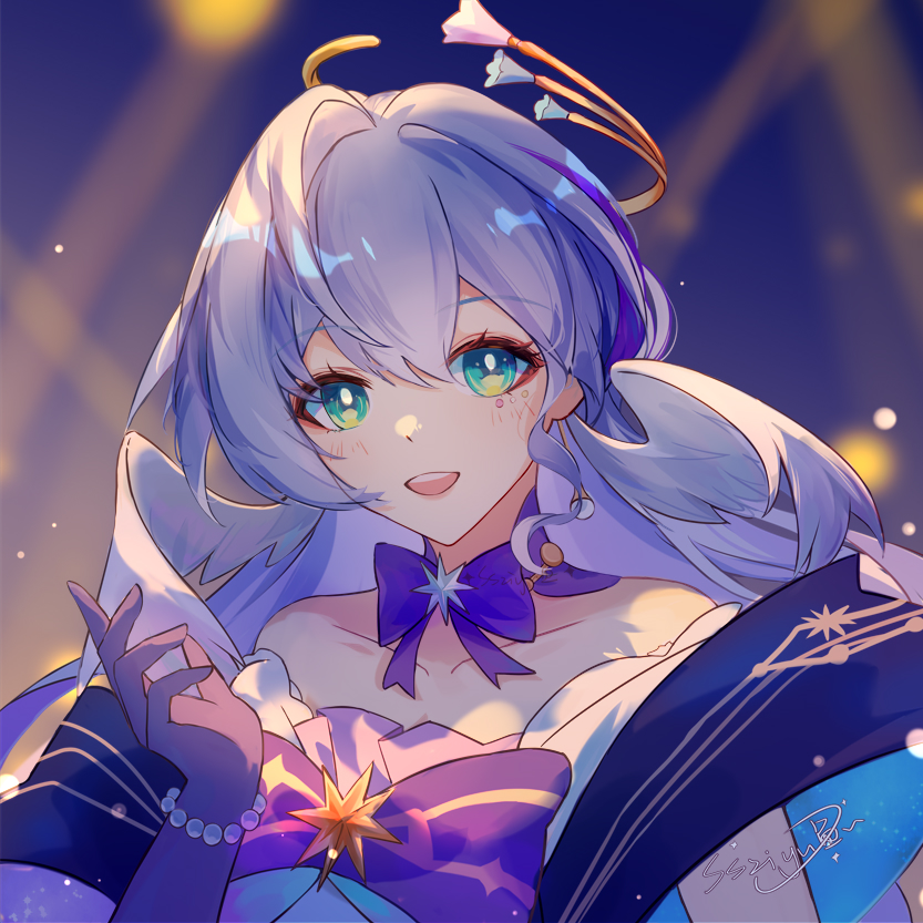 robin (honkai and 1 more) drawn by shanshanziyu
