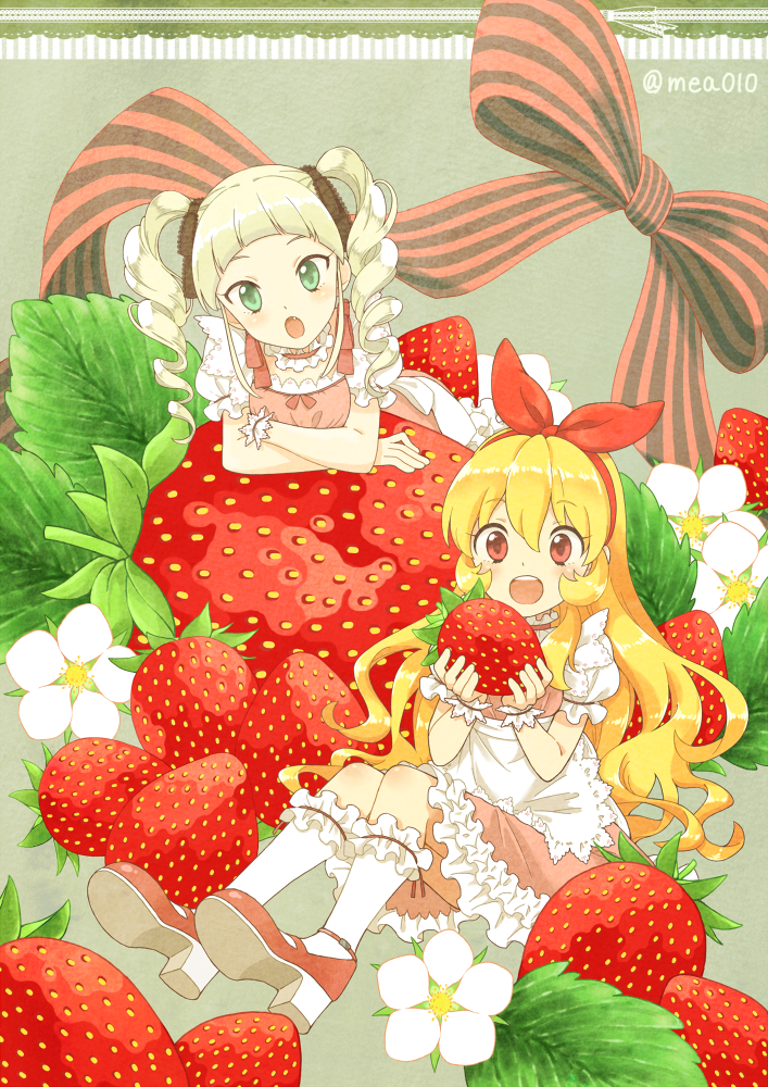 hoshimiya ichigo and todo yurika (aikatsu!) drawn by mea010