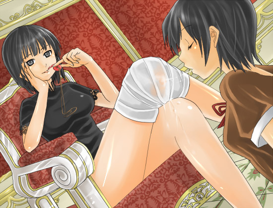 amakura mio and amakura mayu (fatal frame and 1 more) drawn by moketto