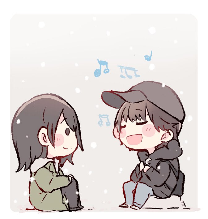 okada nana and murayama yuiri (real life and 1 more) drawn by taneda_yuuta
