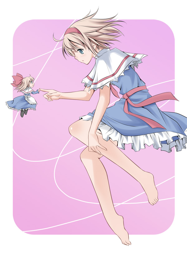 alice margatroid and shanghai doll (touhou) drawn by huazang