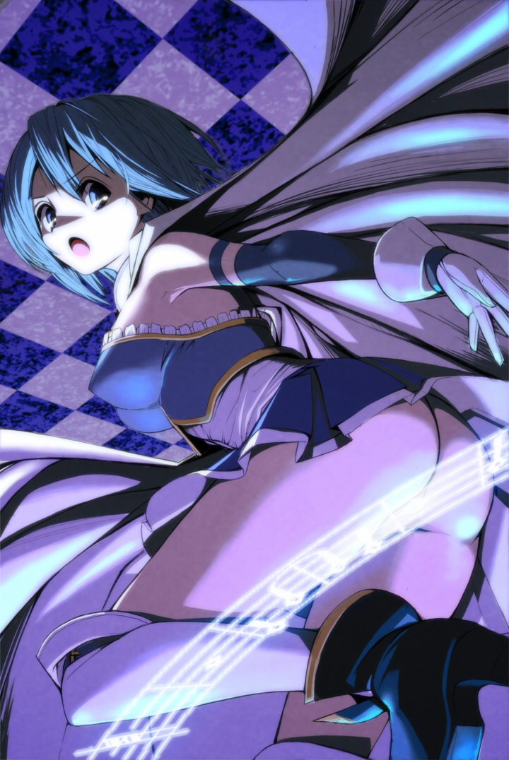 miki sayaka (mahou shoujo madoka magica) drawn by gen_(black_factory)