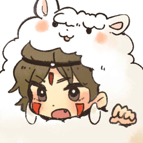 san (mononoke hime) drawn by meeko
