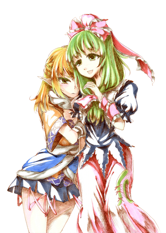 mizuhashi parsee and kagiyama hina (touhou) drawn by sasanagima_itoguchi