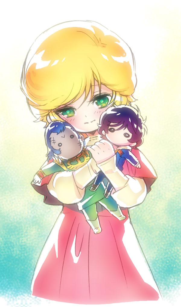 mineva lao zabi, banagher links, audrey burne, and dozle zabi (gundam and 2 more) drawn by aiya_kyuu
