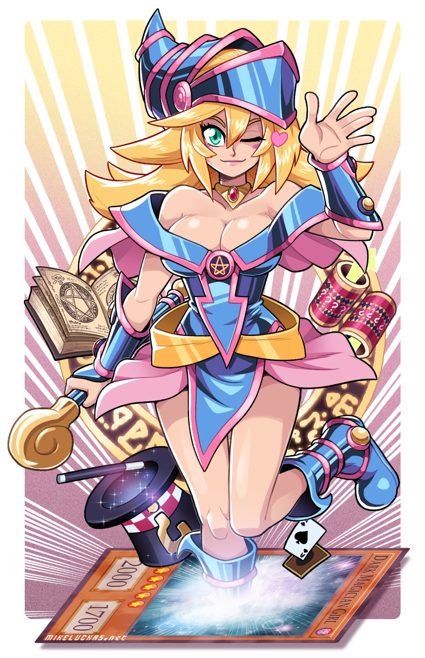 dark magician girl (yu-gi-oh!) drawn by mike_luckas