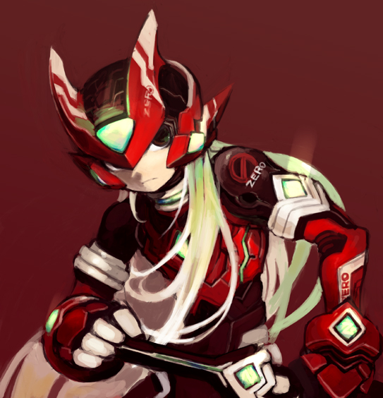 zero and zero(z) (mega man and 1 more) drawn by shigehiro_(hiroi_heya)