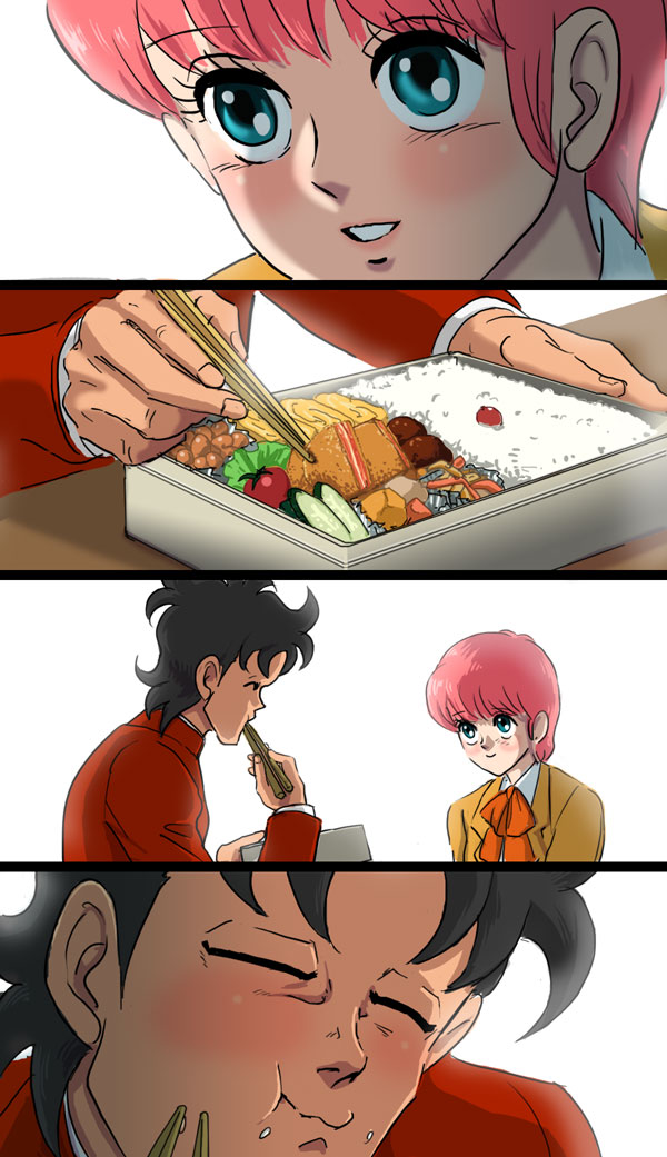 kawa yui and ichidou rei (high school! kimengumi) drawn by nika_(nikasa_an)