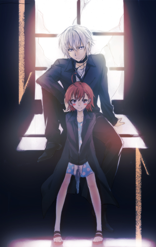 accelerator and last order (toaru majutsu no index) drawn by mg_(mica)