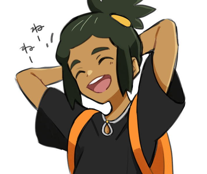hau (pokemon and 1 more) drawn by mono96souko