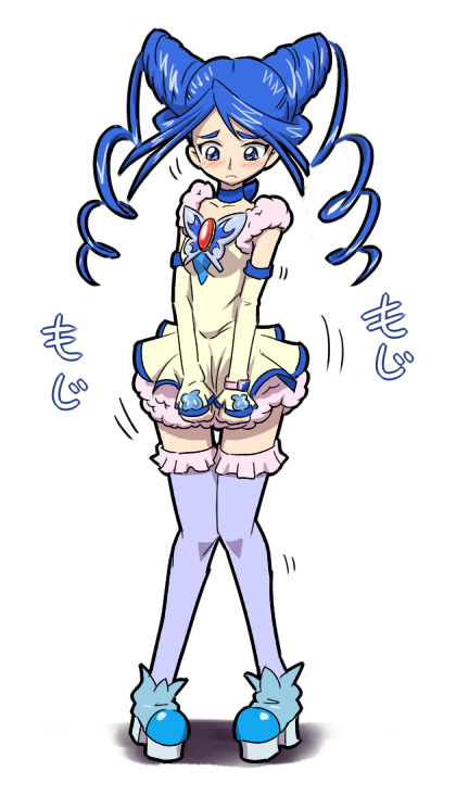 minazuki karen, cure aqua, and cure lemonade (precure and 1 more) drawn by tj-type1