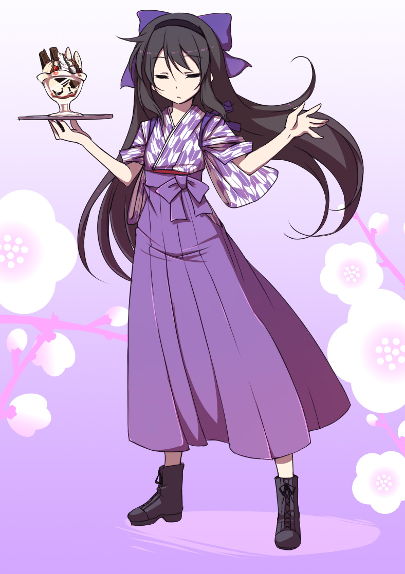 akemi homura (mahou shoujo madoka magica and 1 more) drawn by hirase_yuu