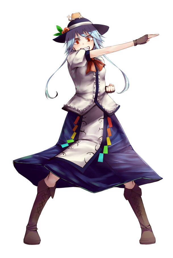 hinanawi tenshi (touhou and 1 more) drawn by calpish