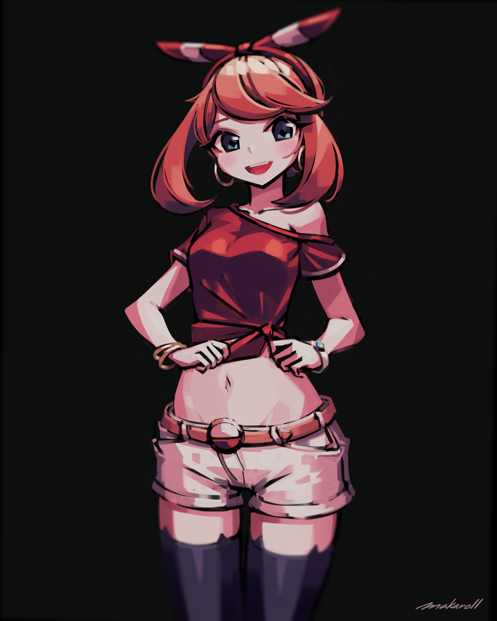 may (pokemon and 1 more) drawn by makaroll