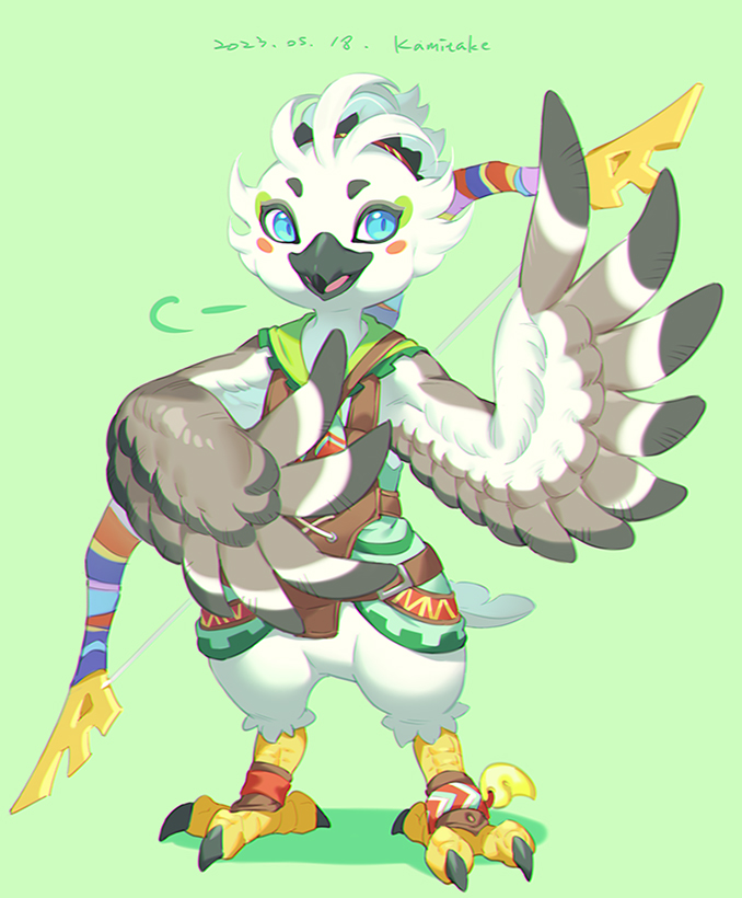 tulin (the legend of zelda and 2 more) drawn by kamitake5505