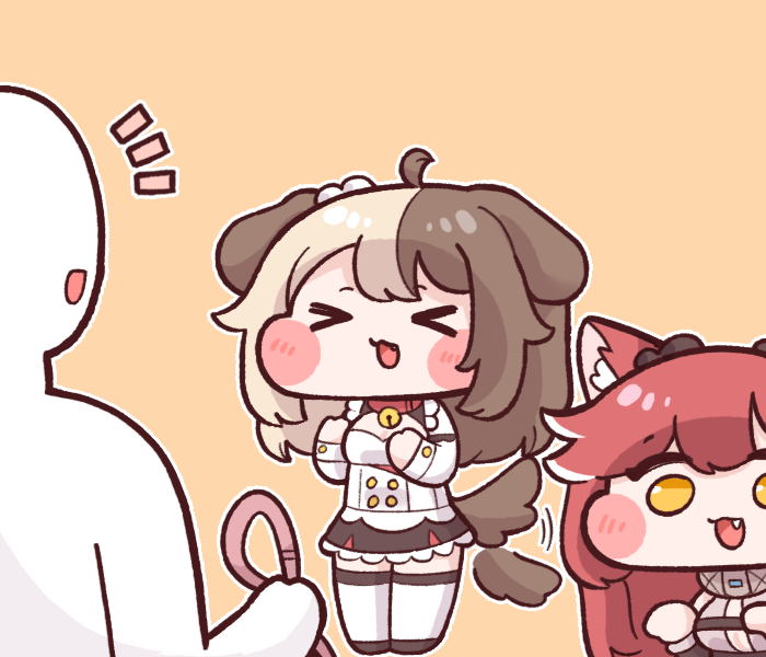 commander, hachiko of castling, and fenrir (last origin) drawn by bulga