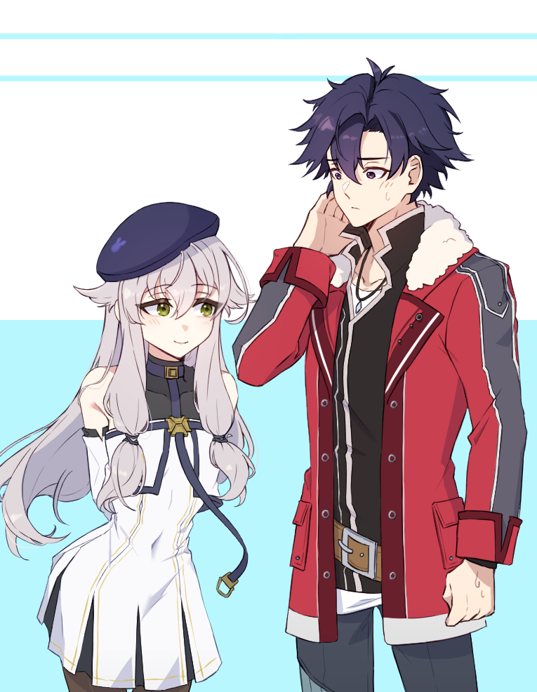 rean schwarzer and altina orion (eiyuu densetsu and 4 more) drawn by tyotyo4546