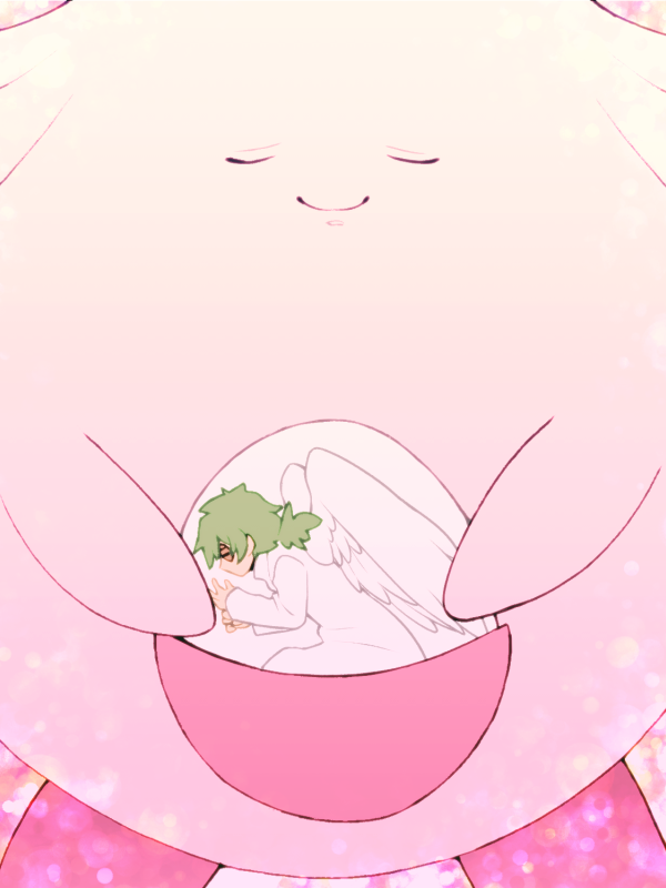 chansey and toren (pokemon and 1 more) drawn by minashirazu