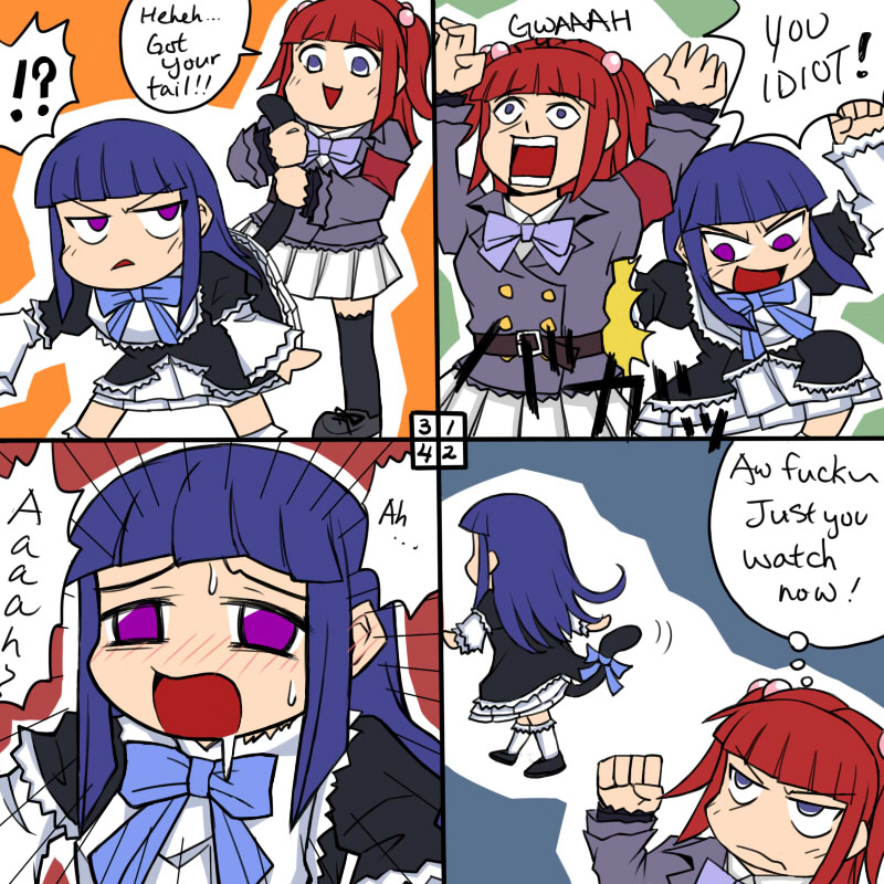 ushiromiya ange and frederica bernkastel (umineko no naku koro ni) drawn by rifyu