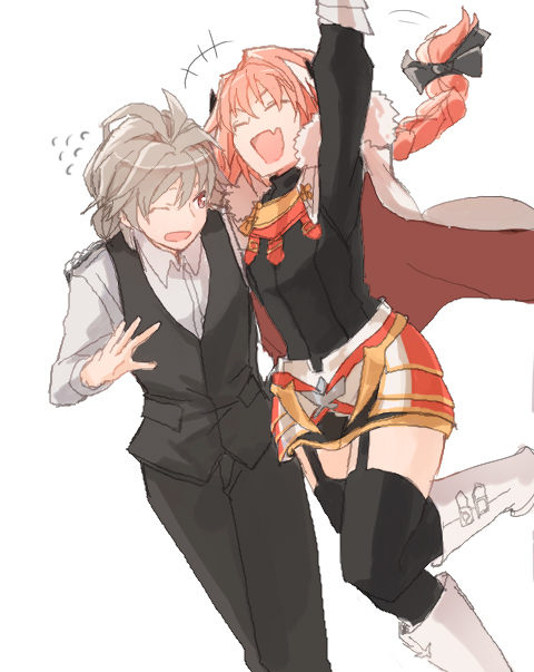 astolfo and sieg (fate and 1 more) drawn by aoten_(aoiroarekore)