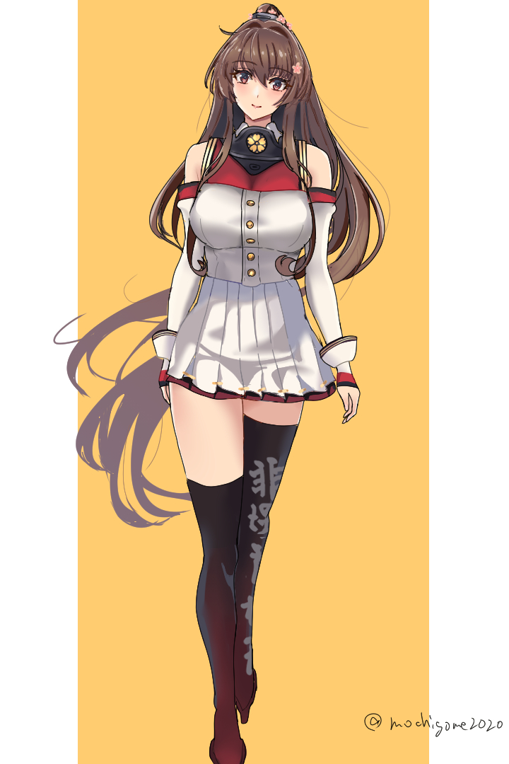 yamato and yamato kai ni (kantai collection) drawn by chamumi_(mochiumee)