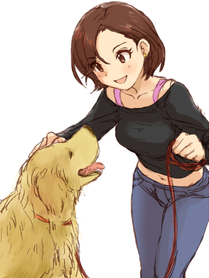 mizuki seira and wanko (idolmaster and 1 more) drawn by dani-ikapi