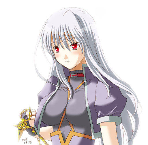 reinforce and schwertkreuz (lyrical nanoha and 2 more) drawn by kotaken