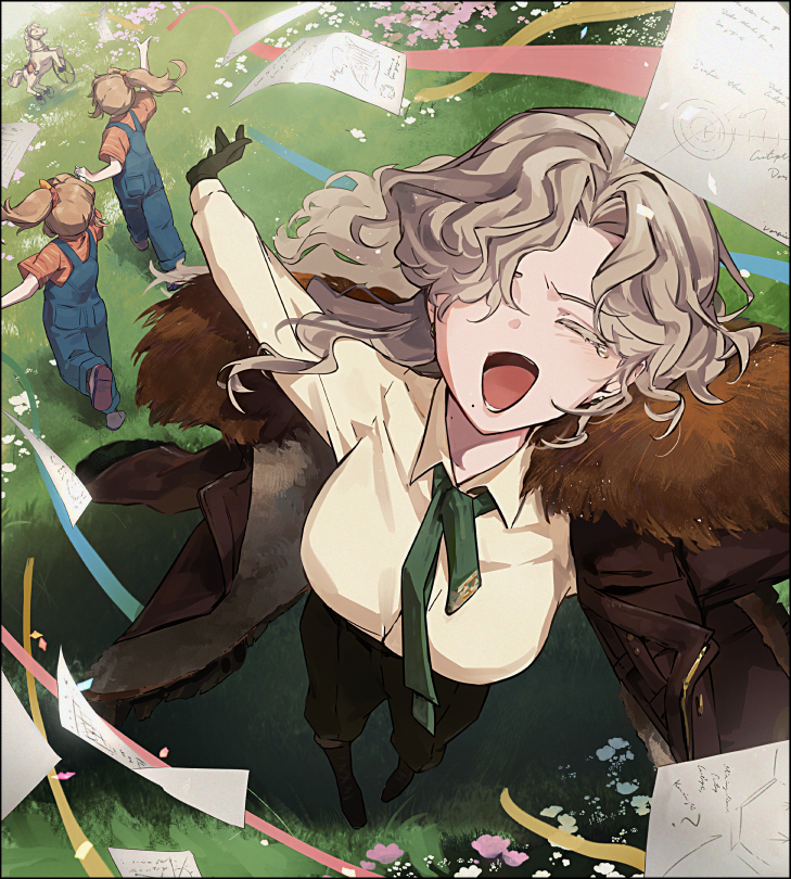 windsong, twins sleep, and darley clatter (reverse:1999) drawn by susii
