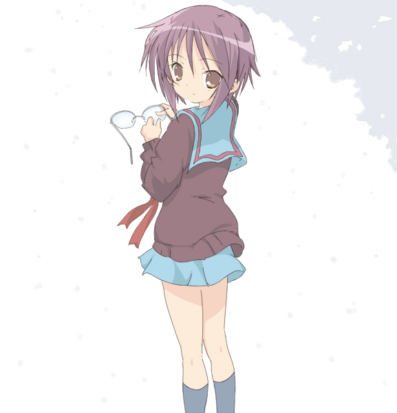 nagato yuki (suzumiya haruhi no yuuutsu) drawn by core_(mayomayo)