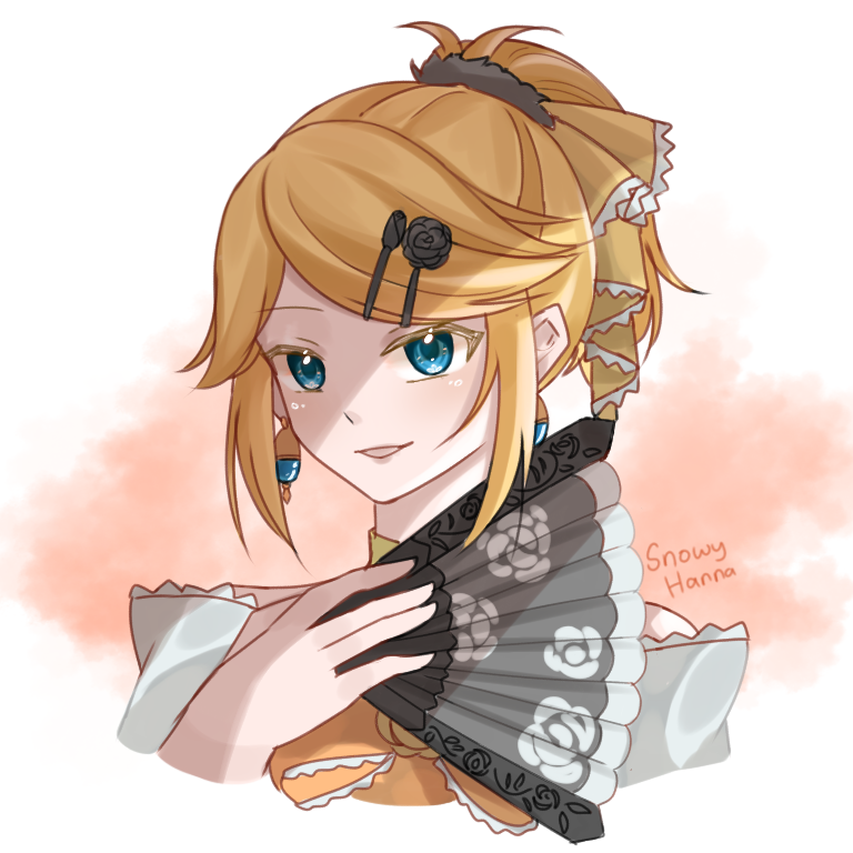 kagamine rin and riliane lucifen d'autriche (vocaloid and 3 more) drawn by keykohaku