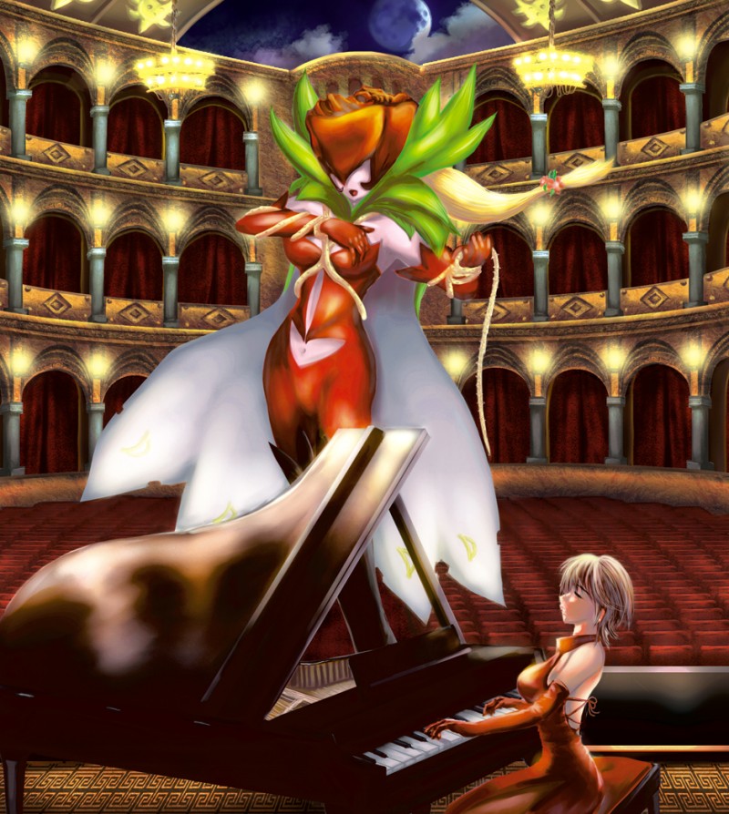 rosemon and fujieda yoshino (digimon and 1 more) drawn by teddypocky