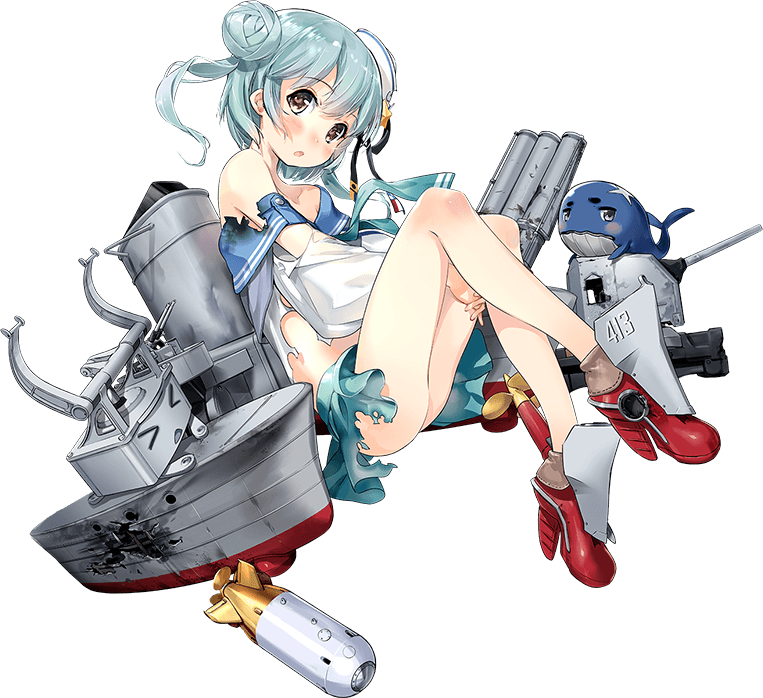 samuel b. roberts, little blue whale, and samuel b. roberts mk ii (kantai collection) drawn by zeco