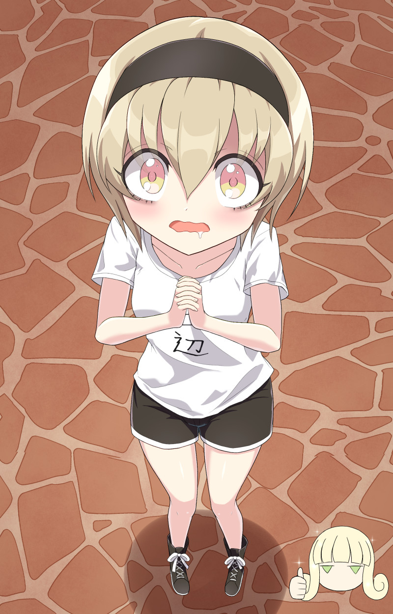 pekora and poporon (jashin-chan dropkick) drawn by mumyou_ishi