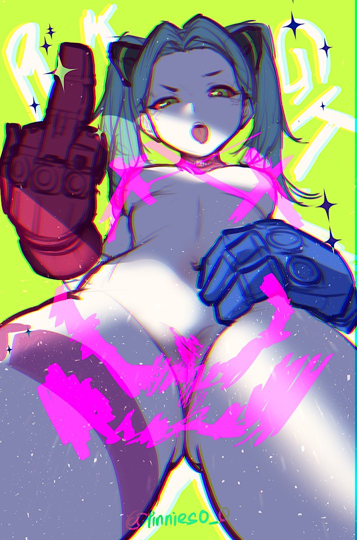 rebecca (cyberpunk and 1 more) drawn by tinnies