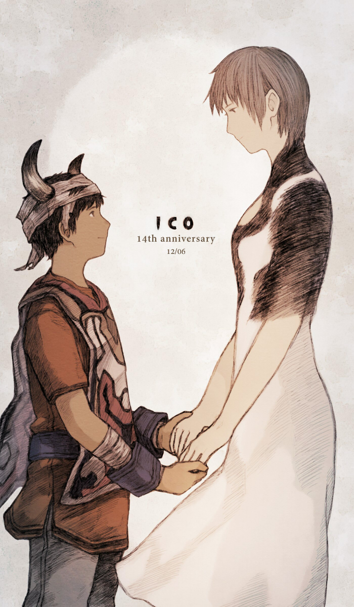 yorda and ico (ico) drawn by maeka_(kumaekake)