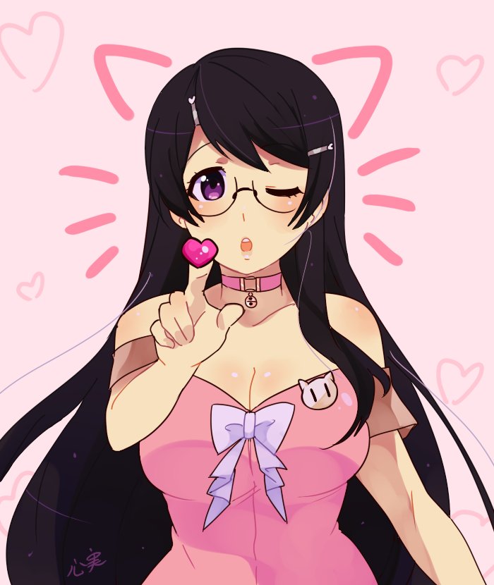 hanekawa tsubasa (monogatari and 1 more) drawn by kokomi_(aniesuakkaman)