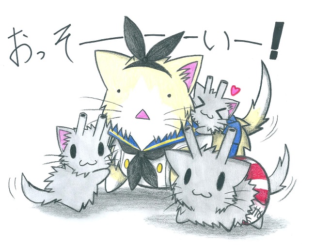 shimakaze and rensouhou-chan (kantai collection) drawn by neko_kyo