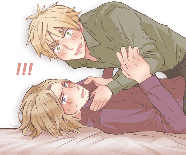 united kingdom and france (axis powers hetalia) drawn by kirara_1102