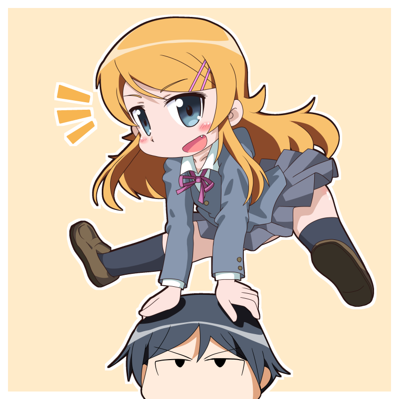 kousaka kirino and kousaka kyousuke (ore no imouto ga konna ni kawaii wake ga nai) drawn by vicarioususer-200811