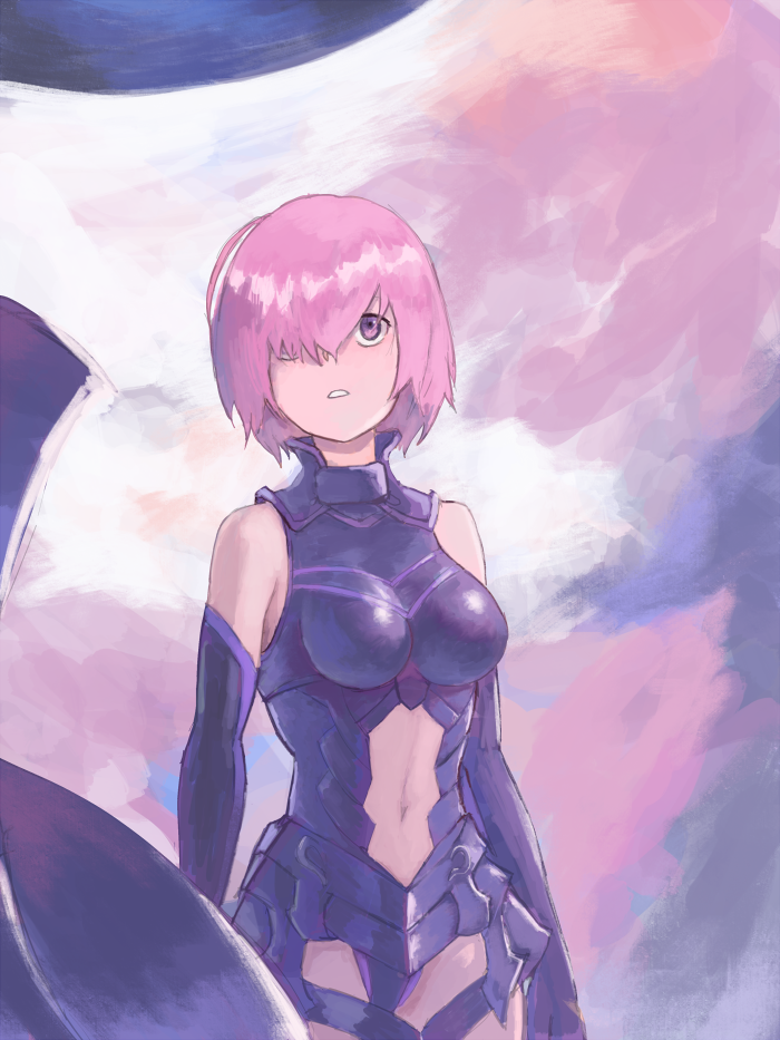 mash kyrielight (fate and 1 more) drawn by arqa