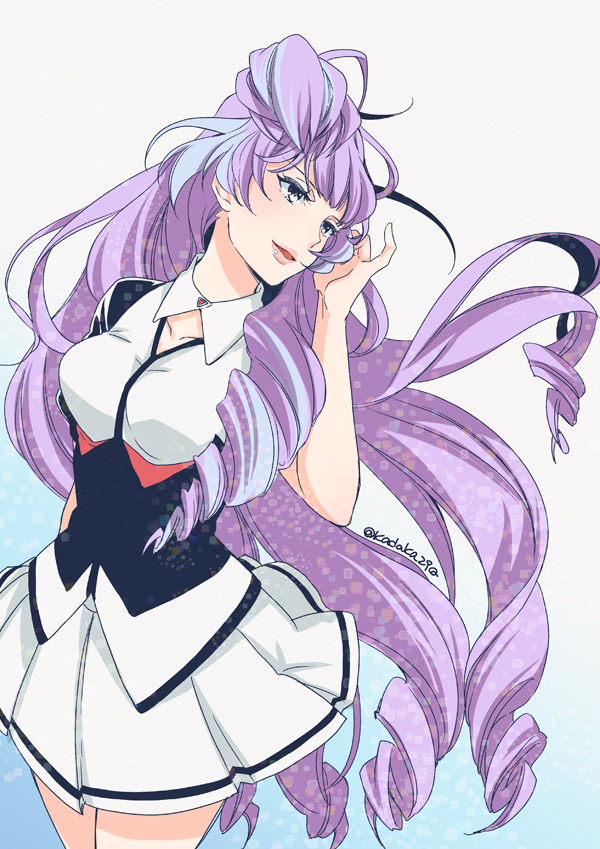 mikumo guynemer (macross and 1 more) drawn by kadaka_(9m)